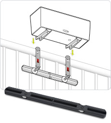 LECHUZA extension for balcony brackets